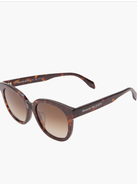Alexander McQueen Tortoiseshell Cat-Eye Sunglasses Gradient Lenses NWT